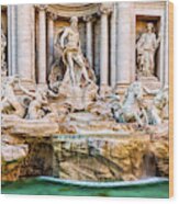 Trevi Fountain Wood Print