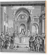 Triumph Of St Thomas Aquinas Wood Print