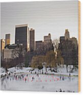 Trump Wollman Skating Rink, New York Wood Print