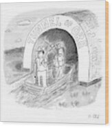 Tunnel Of Ore Wood Print