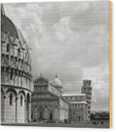 Tuscany, Pisa, Baptistery, Italy Wood Print