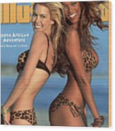 Tyra Banks And Valeria Mazza Swimsuit 1996 Sports Illustrated Cover Wood Print