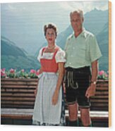 Tyrolean Dress Wood Print