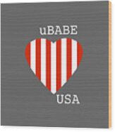 Ubabe Usa Wood Print