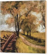 Under Autumn Skies Wood Print