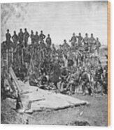 Union Infantry At Bull Run Wood Print