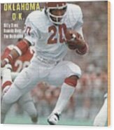 University Of Oklahoma Billy Sims Sports Illustrated Cover Wood Print