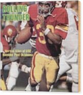 University Of Southern California Marcus Allen Sports Illustrated Cover Wood Print