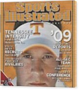 University Of Tennessee Head Coach Lane Kiffin Sports Illustrated Cover Wood Print