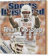 University Of Texas Qb Vince Young Sports Illustrated Cover Wood Print