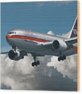 Us Air Boeing 767-200 Wood Print