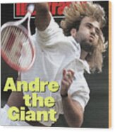 Usa Andre Agassi, 1992 Wimbledon Sports Illustrated Cover Wood Print