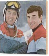 Usa Billy Kidd And Jim Huega, Olympic Skiing Sports Illustrated Cover Wood Print