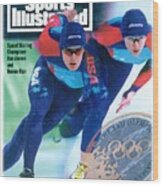 Usa Dan Jansen And Bonnie Blair, 1994 Winter Olympics Sports Illustrated Cover Wood Print