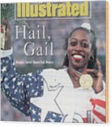 Usa Gail Devers, 1992 Summer Olympics Sports Illustrated Cover Wood Print