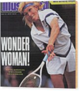 Usa Martina Navratilova, 1990 Wimbledon Sports Illustrated Cover Wood Print