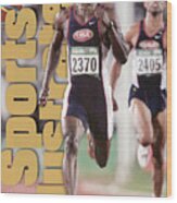 Usa Michael Johnson, 1996 Summer Olympics Sports Illustrated Cover Wood Print