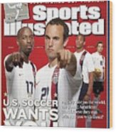 Usa National Soccer Team Damarcus Beasley, Landon Donovan Sports Illustrated Cover Wood Print