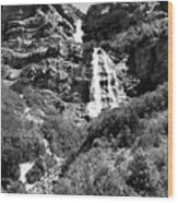 Utah Waterfall Wood Print