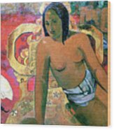 Vairumati, 1896. Artist Paul Gauguin Wood Print