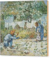 Van Gogh-first Steps Wood Print