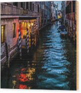 Venetian Canal 02 Wood Print