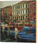 Venetian Canals Ii Wood Print