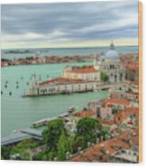 Venice From Above Wood Print