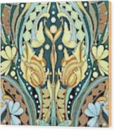 Very Art Nouveau Wood Print