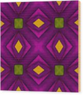 Vibrant Geometric Design Wood Print