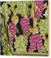 Victorian Grapevine Bench Wood Print