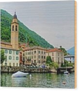 View From Laglio On Lake Como Wood Print