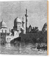 View Of Mosul From The River Tigris Wood Print