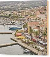 View Of Quay And Waterfront Of Calvi Wood Print