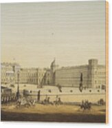 View Of The Main Gatchina Palace, Mid Wood Print
