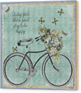 Vintage Bike Wood Print