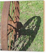 Wagon Wheel Wood Print