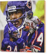 Walter Payton Chicago Bears Running Back NFL Football Art Print Greeting  Card by Arthur Milligan