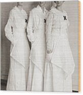 Wartime Nurses Wood Print