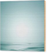 Water Surface Wave Wood Print