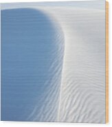 White Wave, White Sands National Monument Wood Print