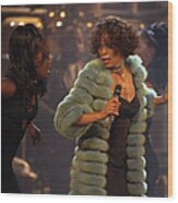 Whitney Houston Vh1 Diva Concert Wood Print