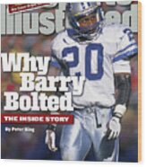 Why Barry Bolted The Inside Story Sports Illustrated Cover Wood Print