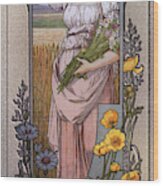 Wildflowers By Elisabeth Sonrel Wood Print