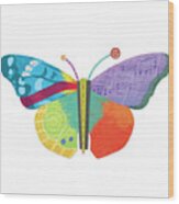 Wings Of Grace Butterfly Icon 3 Wood Print