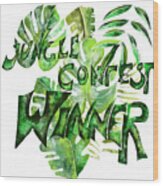Winner Of The Jungle Competition Wood Print