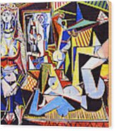 Women Of Algier Picasso Painting Wood Print