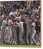 World Series Boston Red Sox V Colorado Wood Print