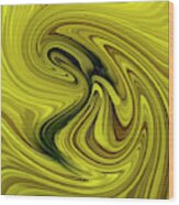 Yellow Abstract Wood Print