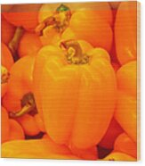 Yellow Bell Peppers Wood Print